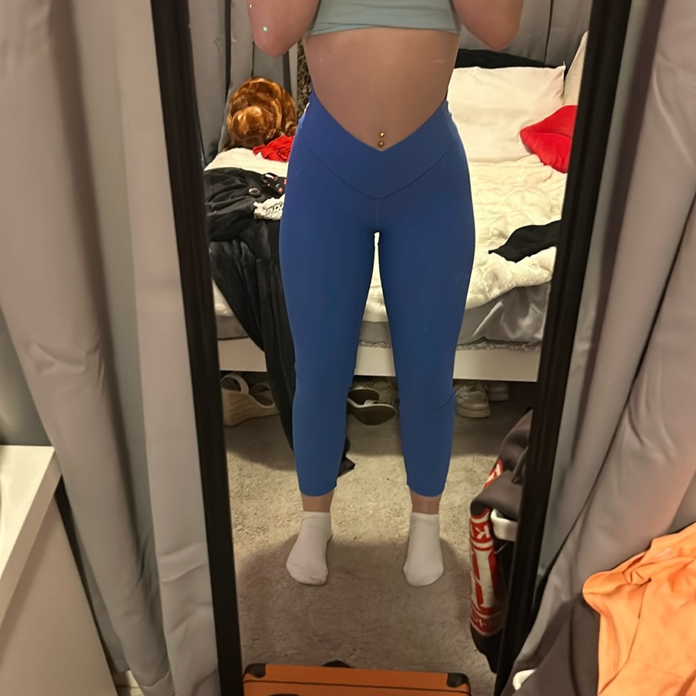 aerie blue leggings